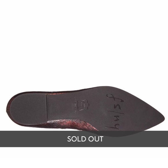 HOST PIC!!  FRENCH SOLE NY  FSNY Size 6.5 ‘Obtuse’ Grommet Flats NEW - Picture 4 of 6